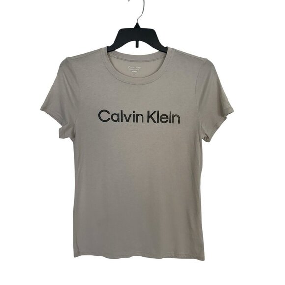 Calvin Klein Women’s Logo Graphic Short-Sleeve Top Tee Size M New - Picture 1 of 13